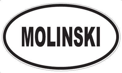 MOLINSKI - Oval Sticker