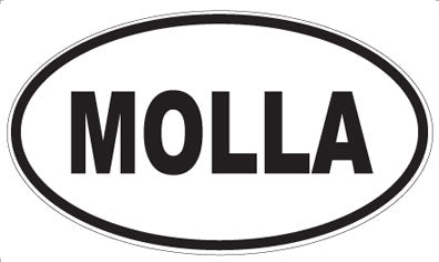 MOLLA - Oval Sticker