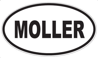 MOLLER - Oval Sticker