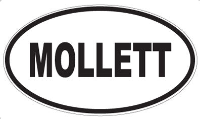 MOLLETT - Oval Sticker
