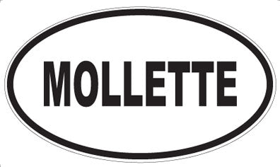 MOLLETTE - Oval Sticker