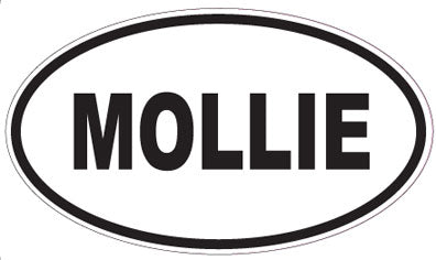 MOLLIE - Oval Sticker