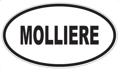 MOLLIERE - Oval Sticker