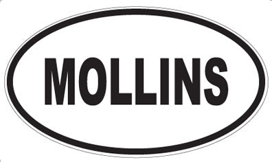 MOLLINS - Oval Sticker