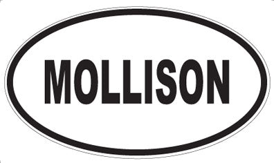 MOLLISON - Oval Sticker