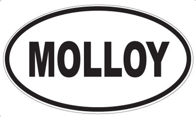 MOLLOY - Oval Sticker