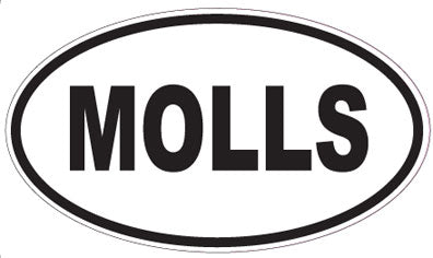 MOLLS - Oval Sticker