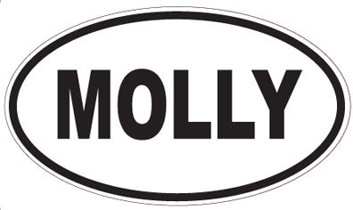 MOLLY - Oval Sticker