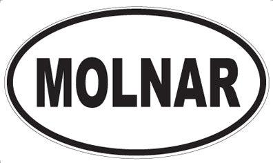 MOLNAR - Oval Sticker