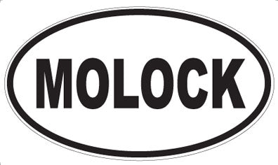 MOLOCK - Oval Sticker