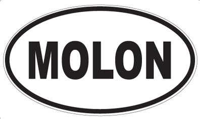 MOLON - Oval Sticker