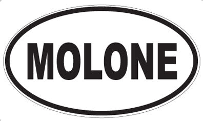 MOLONE - Oval Sticker