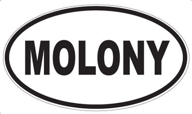 MOLONY - Oval Sticker