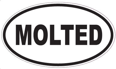 MOLTED - Oval Sticker