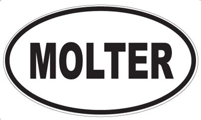 MOLTER - Oval Sticker