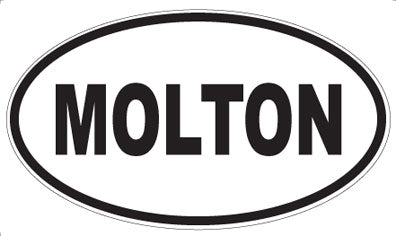 MOLTON - Oval Sticker