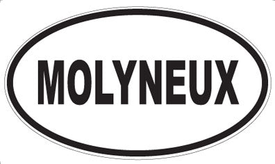 MOLYNEUX - Oval Sticker