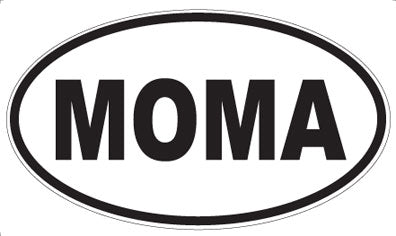 MOMA - Oval Sticker