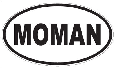 MOMAN - Oval Sticker