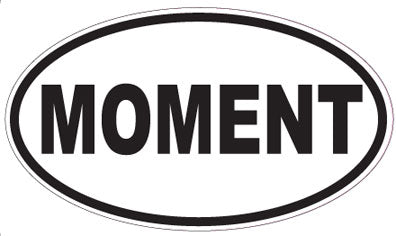 MOMENT - Oval Sticker