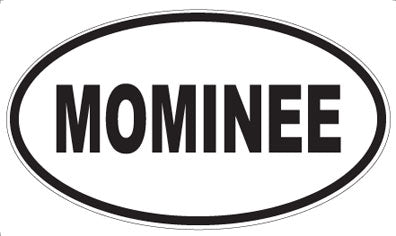 MOMINEE - Oval Sticker