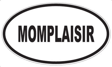 MOMPLAISIR - Oval Sticker
