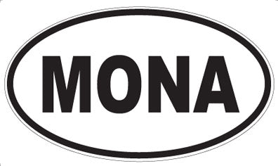 MONA - Oval Sticker