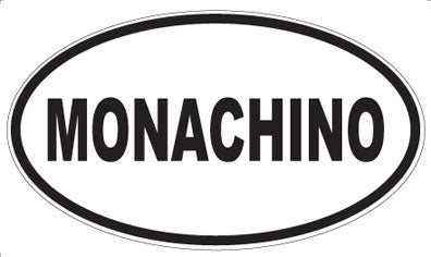 MONACHINO - Oval Sticker
