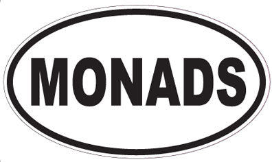 MONADS - Oval Sticker