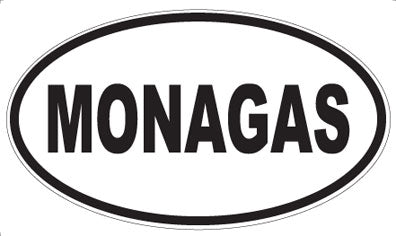 MONAGAS - Oval Sticker