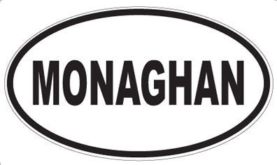 MONAGHAN - Oval Sticker