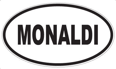MONALDI - Oval Sticker