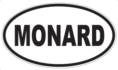 MONARD - Oval Sticker