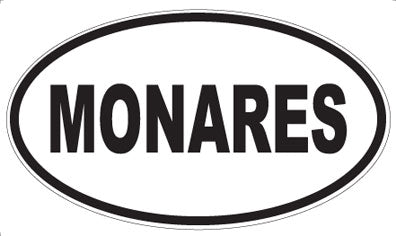 MONARES - Oval Sticker