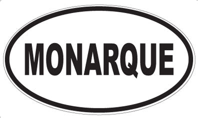 MONARQUE - Oval Sticker