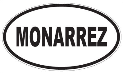 MONARREZ - Oval Sticker