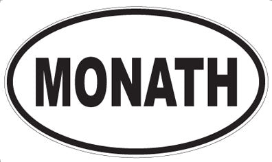 MONATH - Oval Sticker
