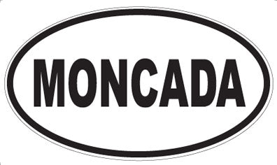 MONCADA - Oval Sticker