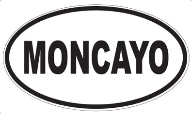 MONCAYO - Oval Sticker