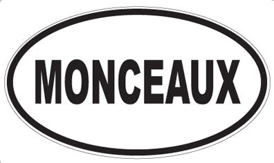 MONCEAUX - Oval Sticker