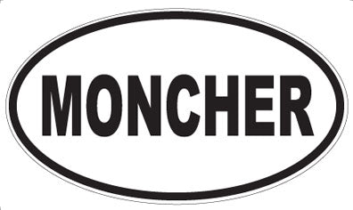 MONCHER - Oval Sticker