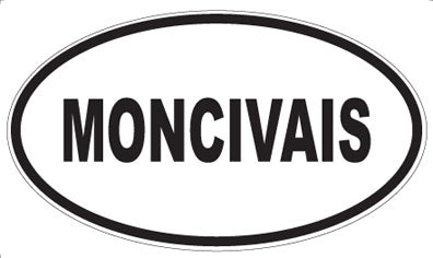 MONCIVAIS - Oval Sticker