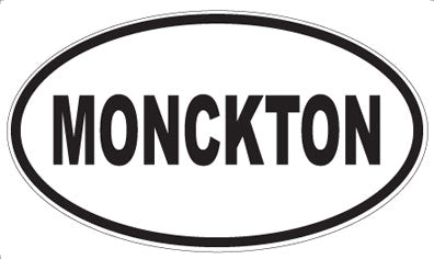 MONCKTON - Oval Sticker