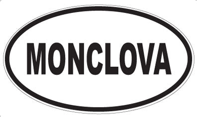 MONCLOVA - Oval Sticker