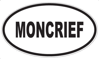MONCRIEF - Oval Sticker