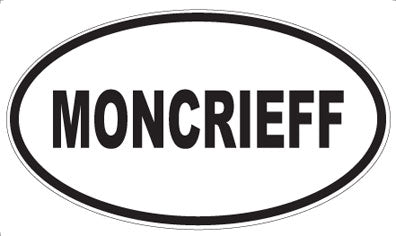 MONCRIEFF - Oval Sticker