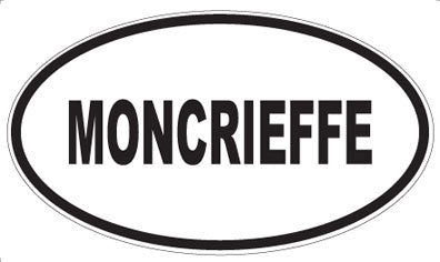 MONCRIEFFE - Oval Sticker