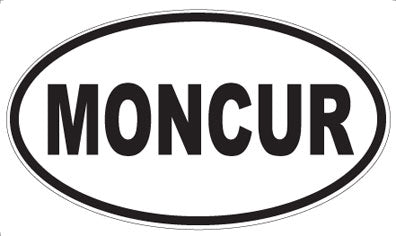 MONCUR - Oval Sticker