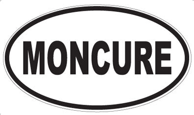 MONCURE - Oval Sticker