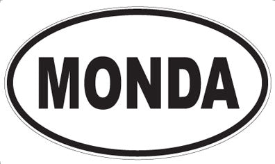 MONDA - Oval Sticker